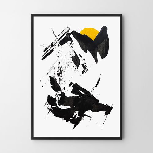 Plakat czarna abstrakcja 30x40 cm na Arena.pl