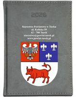 KALENDARZ A4 2026 DZIENNY terminarz z nadrukiem STAROSTWO POWIATOWE