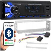 RADIO SAMOCHODOWE 1-DIN BLUETOOTH 2x USB AUX SD MP3 PILOT BATERIA