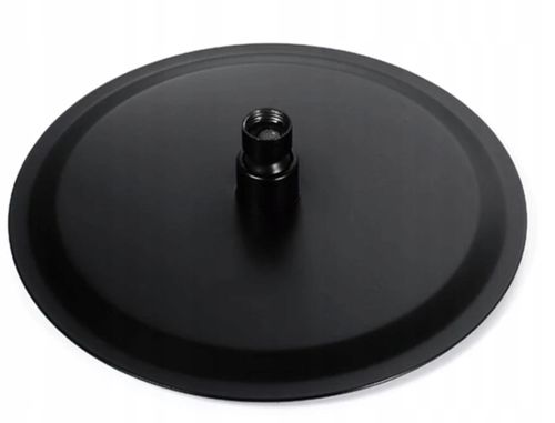 DESZCZOWNICA METALOWA OKRĄGŁA SLIM 25 CM CZARNA na Arena.pl