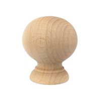 Gałka wieszak drewniany z mufą ∅ 80 mm kula - GD00298