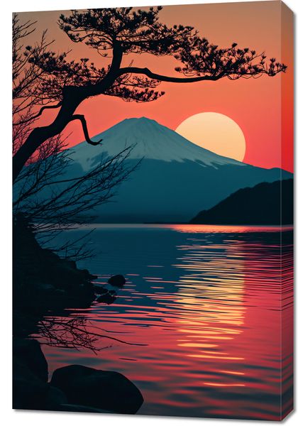 Obraz 60x90cm Góra Wieczorem zdjęcie 1