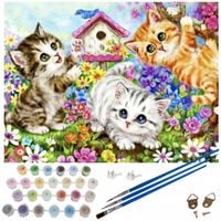 2X Malowanie po numerach 40x50cm- kotki Maaleo 22781