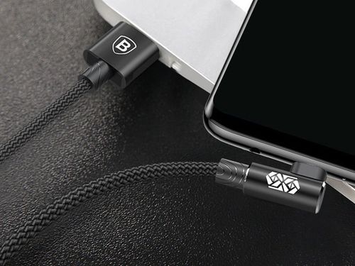 Kabel Baseus MVP Elbow kątowy dwustronny micro USB 2m Black na Arena.pl
