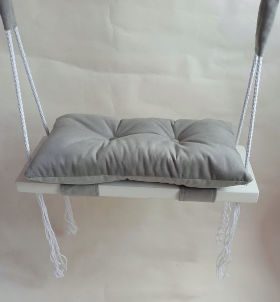 Huśtawka płaska DLA DZIECI SZARA DOM OGRÓD POKÓJ zdjęcie 3