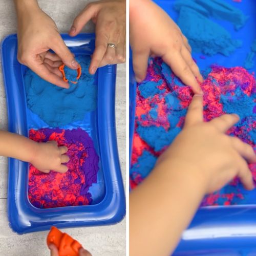 WOOPIE Piasek Kinetyczny 0,8 kg Zestaw w Koszyku z Foremkami + / na Arena.pl