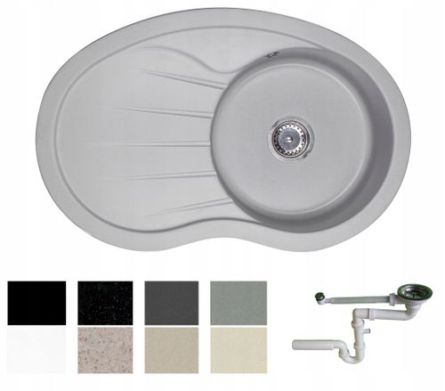 ZLEW ZLEWOZMYWAK GRANIT 8 kolorów 85x55 + SYFON na Arena.pl