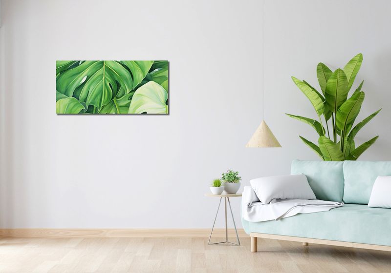 Obraz 90x40cm Tajemnice Liści zdjęcie 2