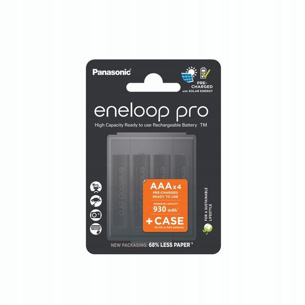 AKUMULATORKI ENELOOP PRO AAA 930 mAh 4x + CASE zdjęcie 4