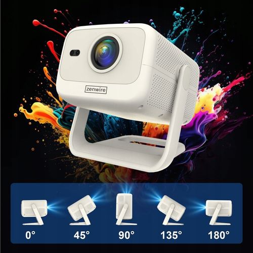 Mini Projektor Przenośny Android WiFi Rzutnik FULL HD 4K Telefon Bluetooth na Arena.pl