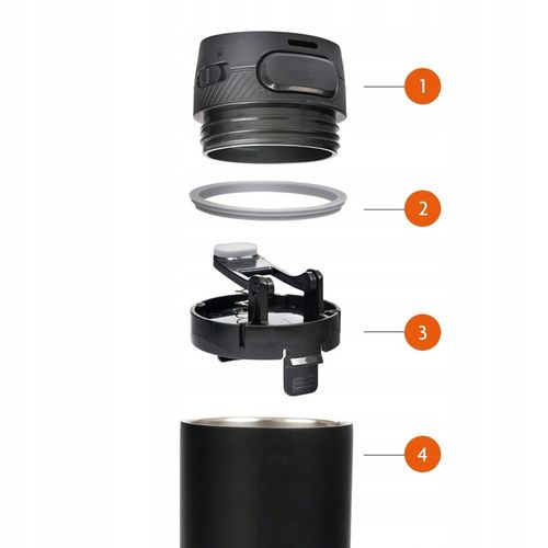 KUBEK TERMICZNY TERMOS NA KAWĘ HERBATĘ MAJESTIC SPORT NORD 420 ML na Arena.pl