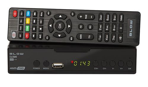 TUNER DEKODER DVB-T2 TV NAZIEMNEJ H.265 HEVC FULL HD USB HDMI PILOT BATERIE na Arena.pl