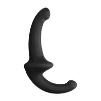 ouch! strap-on bez paskow silikonowy z pilotem, 10 trybow, czarny