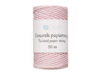 SZNUREK PAPIEROWY SKRĘCANY 50M RÓŻOWY SPSZ-018  DP CRAFT