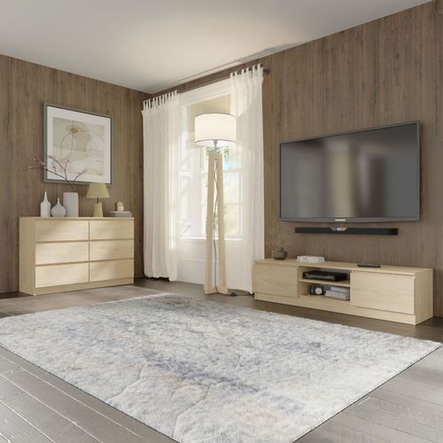 Komoda MAJA S6 120 cm dąb cremona 6 szuflad na Arena.pl