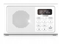 Radio cyfrowe BLAUPUNKT DAB+ DR3WH FM RDS Bluetooth AUX USB-C Akumulatorowe