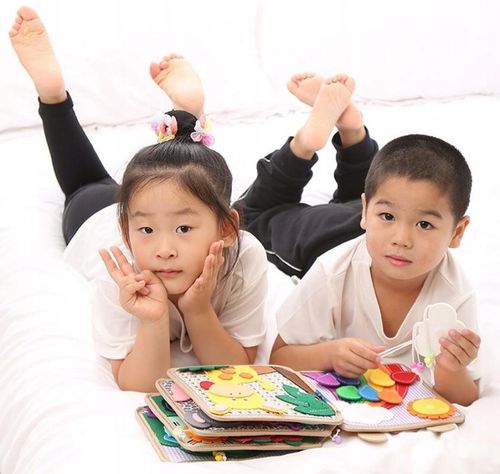 Tablica Manipulacyjna Sensoryczna Montessori Książeczka Zabawka Edukacyjna na Arena.pl