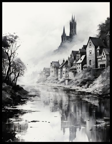 Plakat 50x65cm Mglisty Refleks na Arena.pl