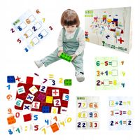 Klocki Edukacyjne dla Dzieci 42 el. ekologiczna nauka liczenia liczby cyfry