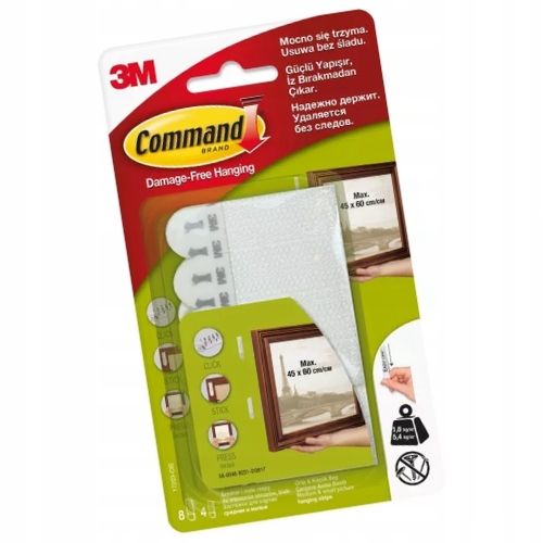 Command zestaw 24 sztuk (12 par) rzepy samoprzylepne do wieszania na Arena.pl