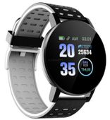 Smartwatch ZEGAREK SPORTOWY SMART WATCH CZARNY BIAŁY BLUETOOTH WIADOMOŚCI