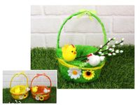 koszyk wielkanocny sizal 22 x 13 x 6 cm mix kolor EAC-118
