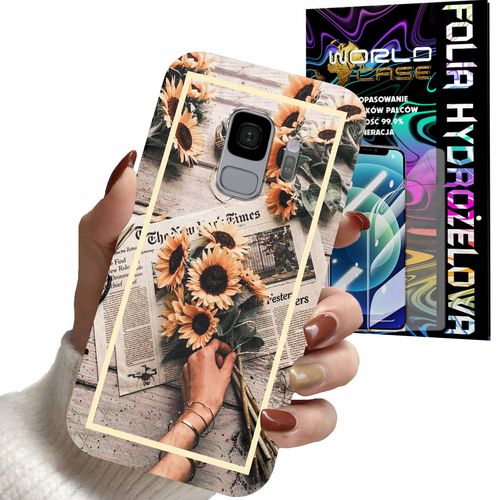 ETUI CASE DO SAMSUNG S9 - SŁONECZNIK KWIATY DLA KOBIET PLECKI + FOLIA na Arena.pl