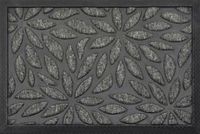 Wycieraczka kwiaty liście PLANTS 40x60 szara