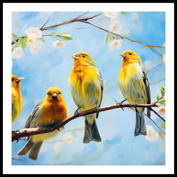 Plakat 80x80cm Wiosenne Pogwizdy zdjęcie 3
