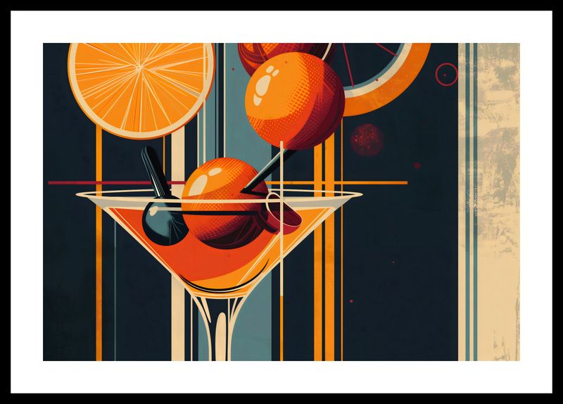 Plakat 45x30cm Koktajl w Stylu zdjęcie 3