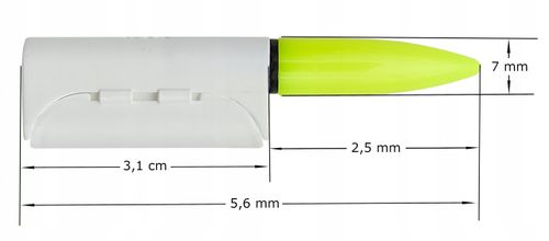 Świetlik elektroniczny sygnalizator na szczytówkę + bateria CR425 na Arena.pl