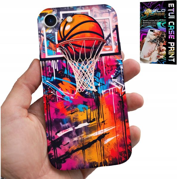 ETUI DO IPHONE 16e - KOSZYKÓWKA NBA ULICZNE GRAFFITI KOSZ FAN zdjęcie 1