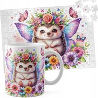 ZESTAW KUBEK + PUZZLE 110EL - ZWIERZĘTA JEŻYK JEŻ