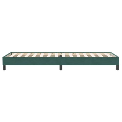 Łóżko typu Box Spring bez materaca Ciemnozielone 90x220 cm na Arena.pl