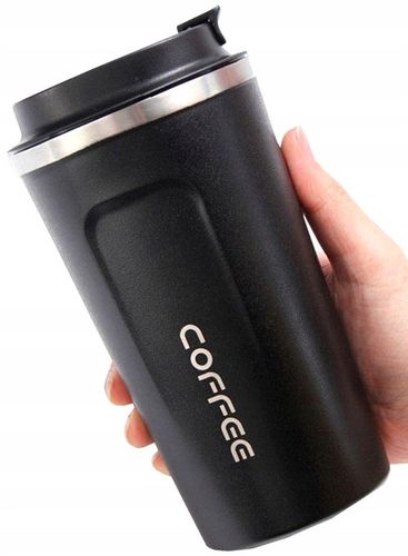 Kubek termiczny COFFEE herbatę Stal Czarny termos kawę szczelny 510ML na Arena.pl