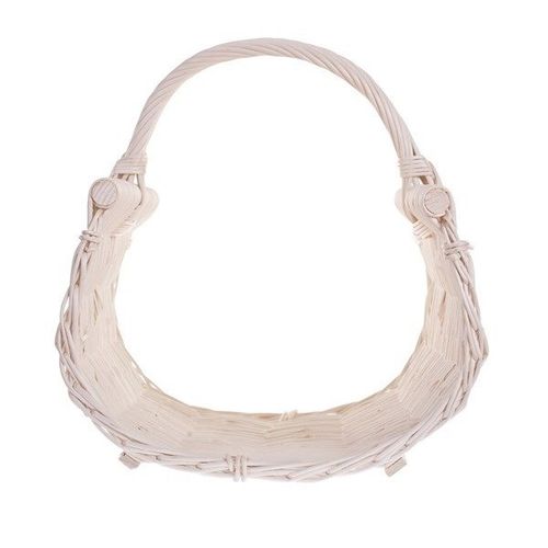 Wiklinowy Wybielany Kosz Kominkowy 60x40 H29/44 cm na Arena.pl