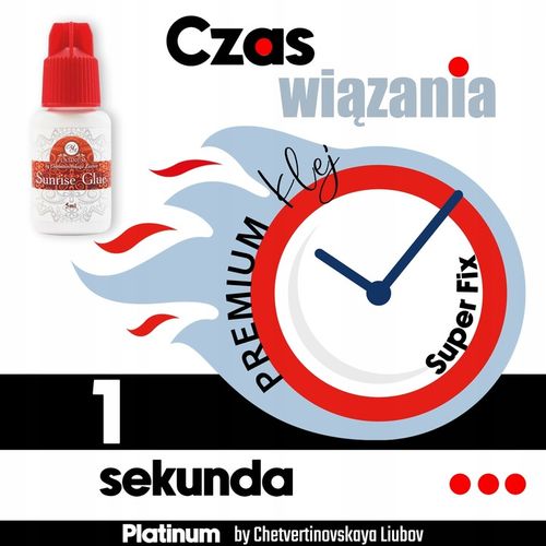 Klej do Przedłużania Rzęs Czarny Sunrise 10ml PLATINUM na Upały na Arena.pl
