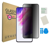 Szkło prywatyzujące do SAMSUNG GALAXY S21 FE 5G na ekran czarna ramka 9H