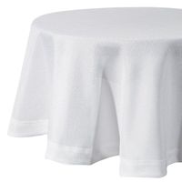 Serweta okragła z kantą STELLA 150 cm biała