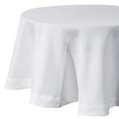 Serweta okragła z kantą STELLA 150 cm biała