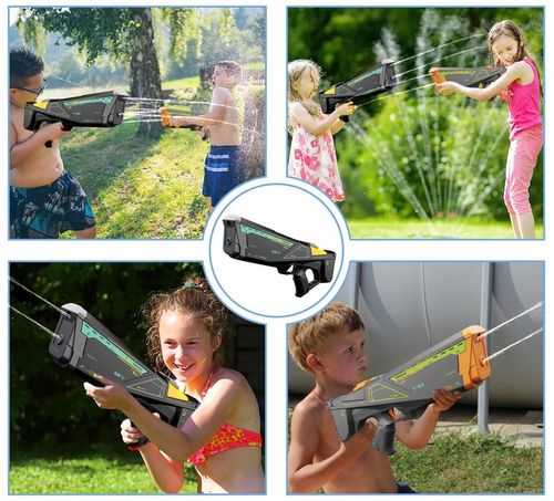 PISTOLET NA WODĘ KARABIN AUTOMAT Elektryczny miotacz wody AKUMULATOR USB na Arena.pl