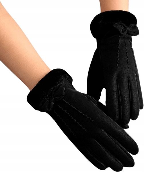 Rękawiczki Ciepłe Dotykowe Zimowe Ocieplane Misiu zdjęcie 8