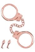 menottes pour poignets en métal or rose