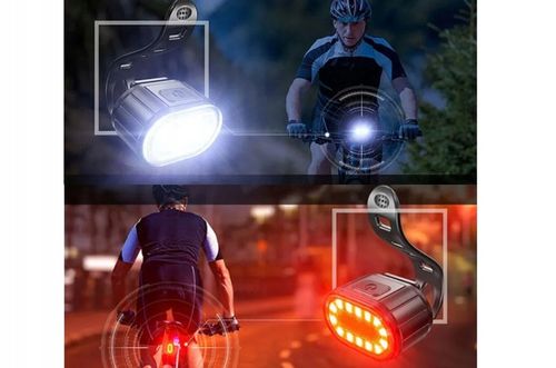 ZESTAW LAMPEK ROWEROWYCH LAMPKI DO ROWERU LAMPKA PRZÓD I TYŁ USB KOMPLET na Arena.pl