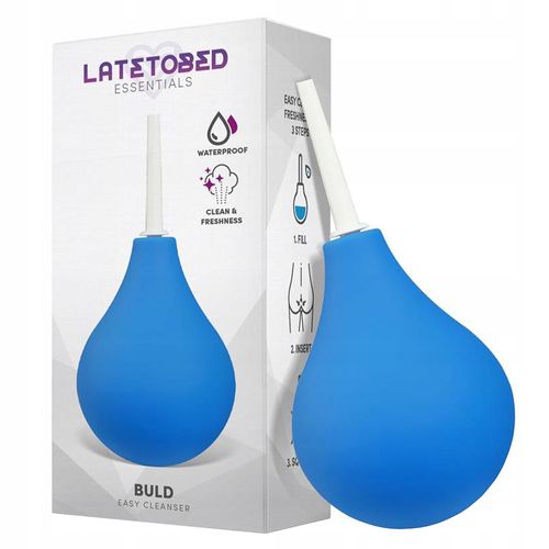 Gruszka analna do lewatywy higiena intymna. Czysty seks. Niebieska. na Arena.pl