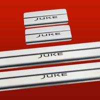 Listwa progowa NISSAN JUKE Stal nierdzewna 304 mat z czarnymi literami 4szt