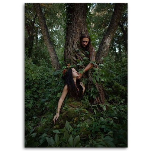 Deco Panel, Duchy lasu abstrakcja 70x100 na Arena.pl