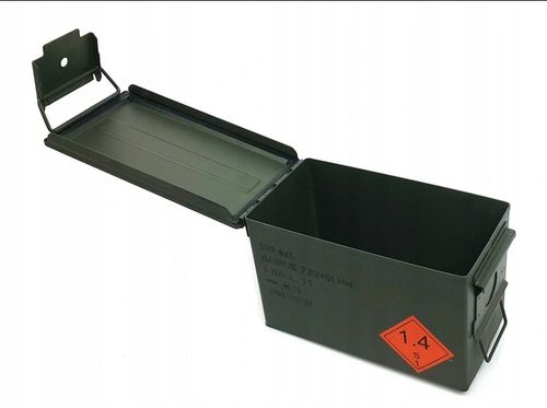 SKRZYNKA METALOWA WOJSKOWA PO AMUNICJI HERMETYCZNA Stan BDB na Arena.pl