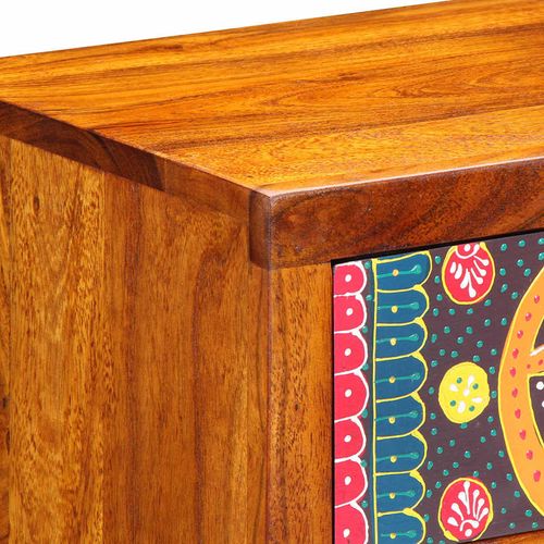 Szafka Nocna 2 pcs Brązowy 40 x 35 x 35 cm lite drewno akacjowe na Arena.pl