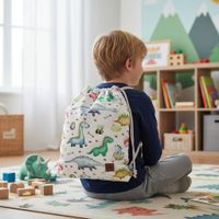 Plecak Worek Bawełniany dla dzieci Dino